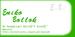 eniko bollok business card